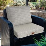 Coussins pour salon de jardin d�houssable 60x60cm - beige chin�