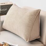 Coussin de lecture compens 60 * 35 * 20cm coussin canap triangulaire support lombaire gros oreiller ...