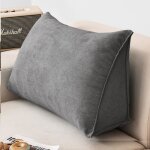 Coussin de lecture compens 60 * 35 * 20cm coussin canap triangulaire support lombaire gros oreiller ...