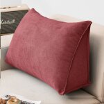 Coussin de lecture compens� 60 * 35 * 20cm coussin canap� triangulaire support lombaire gros oreiller ...