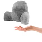 Coussin de lecture en insour velours cristal gris - soutien lombaire ergonomique housse lavable idéal ... Coussin de lecture en insour velours cristal gris - soutien lombaire ergonomique housse lavable idéal ...