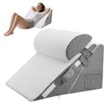 Coussin de lecture coussin triangulaire r�glable oreiller de reflux ergonomique avec support arri�re ...