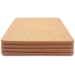 Coussin en li�ge carr� �pais haute densit� pour plats chauds sous - verre en li�ge multifonction r�sistant ...