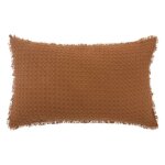 Coussin nid d abeille widdy 30x50cm rose terracotta - atmosphera createur dinterieur