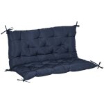 Coussin - outsunny - pour assise dossier - pour banc de jardin balancelle canap� 2 places - 100 x 98 ...