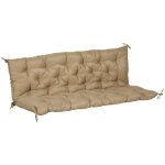 Coussin - outsunny - pour assise dossier - pour banc de jardin, balancelle, canap 3 places - 150 x 98 ...