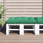 Coussin de palette - 120x80x12 cm - vert - polyester imperm�able - garnissage fibre creuse