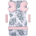 Coussin papillon universel pour le si�ge et la poussette 5 pi�ces insert de poussette - 100% coton - ...