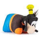 Coussin peluche 2 en 1 - disney - dingo - ultra - doux - fermeture velcro - multicolore