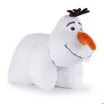 Coussin peluche 2 en 1 - disney - olaf - ultra - doux - fermeture � scratch - 43x28 cm