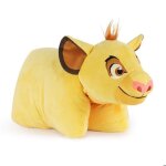 Coussin peluche 2 en 1 - disney - simba - ultra - doux - fermeture velcro - 43x28 cm