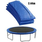 Coussin de protection protection des ressorts pour trampoline 244 cm rembourrage pour cadre bleu - pvc ...