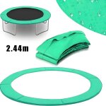 Coussin de protection protection des ressorts pour trampoline 244 cm rembourrage pour cadre vert - pvc ...