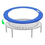 Coussin de protection des ressorts pour trampoline 305 cm - bleu