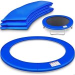 Coussin de protection pour trampoline �244 ind�chirable - r�sistant aux uv - bleu
