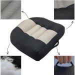 Coussin rehausseur antidrapant pour sige de voiture bureau maison 38x38x10cm noirgris multicolore aide ...