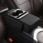 Coussin rehausseur multifonction noir pour accoudoir de voiture bote de rangement pratique