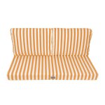 Coussins pour salon de jardin d�houssable 120x60cm rayure jaunes