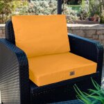 Coussins pour salon de jardin d�houssable 60x60cm jaune
