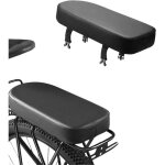 Coussin de si�ge arri�re de v�loselle arri�re de v�lo en pu noir si�ge de v�lo confortablesi�ge arri�re ...
