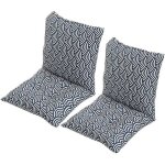 Coussins de si�ge avec dossier ? lot de 2 rembourrage �pais et doux id�al pour chaises de salle � manger ...