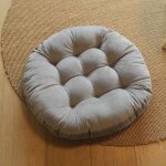 Coussin de sige japonais tatami en coton pais 55cm * 8cmtapis de sol rond pais pouf futon coussin ...