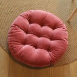Coussin de sige japonais tatami en coton pais 55cm * 8cmtapis de sol rond pais pouf futon coussin ...