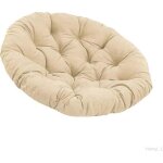 Coussin de sige rond rembourr - colaxi - forme d?uf - kaki - 50x50 cm - intrieur - lgance - chic ...