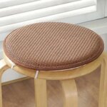 Coussin de si�ge de tabouret rond 30cm coussin de chaise mince garniture en coton cravates incluses pour ...