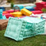 Coussin de sol lot de 2 (60 x h15 cm) vert