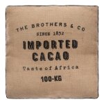 Coussin de sol cacao en jute 40x40 cm - marron - atmosphera createur dinterieur Coussin de sol cacao en jute 40x40 cm - marron - atmosphera createur dinterieur