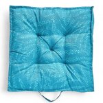 Coussin de sol extérieur imprimé paradise - today - bleu turquoise 43x43cm Coussin de sol extérieur imprimé paradise - today - bleu turquoise 43x43cm
