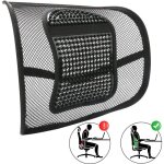 Coussin de soutien lombaire ergonomique en maille pour chaise de bureau et voiture