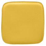 Coussin pour tabouret carr� - simili cuir - bistrot jaune