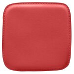 Coussin pour tabouret carr - simili cuir - bistrot rouge
