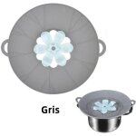 Couvercle anti - dbordement - silicone - 29 cm - rsistant jusqu 230c - pour casseroles 15 - 26 cm ...