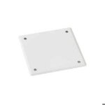 Couvercle pour bo�te de d�rivation - schneider electric - enn09490 - 128 x 128 mm - blanc - avec vis