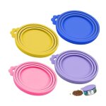Couvercle conserve 4 pices couvercles silicone de conserve pour chien couvercle boite conserve chat ...