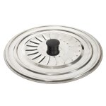 Couvercle de cuisson en inox universel 26cm argent