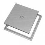 Couvercle de regard avec cadre 30x30cm pour collecteur des eaux en polypropyl�ne ? couvercle de regard ...