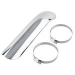 Couvercle de tuyau déchappement de silencieux incurvé de bouclier thermique de moto en acier pour honda ... Couvercle de tuyau déchappement de silencieux incurvé de bouclier thermique de moto en acier pour honda ...