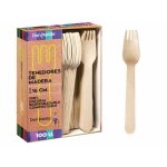 Couverts jetables don palillo - 100 fourchettes en bois jetables 16 cm. 100% naturel ecologique biodegradable ... Couverts jetables don palillo - 100 fourchettes en bois jetables 16 cm. 100% naturel ecologique biodegradable ...