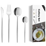 Couverts de table mnagre de 20 pices acier inox adapts  un usage quotidien en famille pour 5 personnes ...