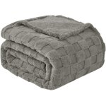 Good nite plaid canap grand 150x200 cm - couverture polaire douce et chaud  carreaux pour toutes saisons ...