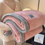 Couverture 200x230cm plaid double face doux et chaud couverture de dcoration intrieure plaid jet canap ...