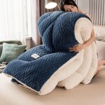 Couverture cachemire hiver r�versible 150x200 cm couette �paisse douce et moelleuse plaid chaud double ...