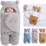 Couverture  capuche pour nouveau - n - marque - modle - polaire chaude - jambes en tricot