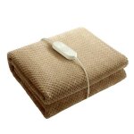 Couverture chauffante 9 r�glages de temp�rature minuterie lavable protection contre la surchauffe 150x80 ...