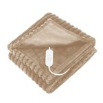 Couverture chauffante chauffe rapidement 9 r�glages de temp�rature minuterie tissu confortable lavable ...