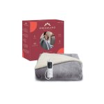 Couverture chauffante dreamland pyjama days polaire et sherpa 6t150 w 160x120